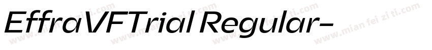 EffraVFTrial Regular字体转换